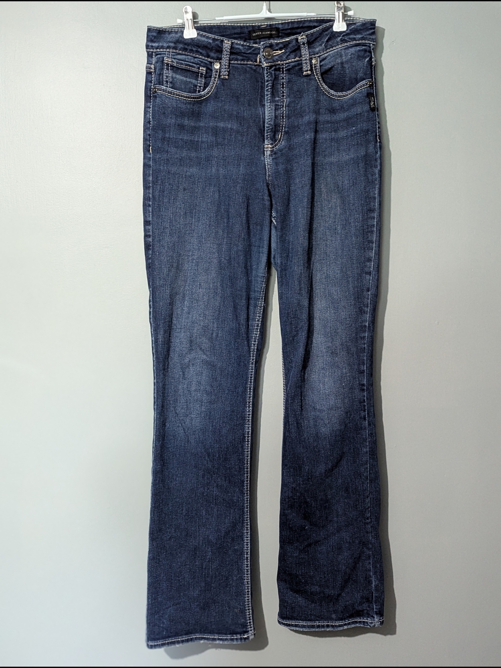 Silver Jeans Avery Slim Boot Cut Women's Dark Blue Denim Jeans 2000s Vintage